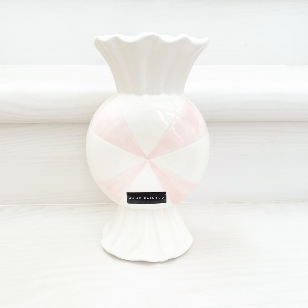 Peppermint Flower Vase | Christmas Decor | Holiday Decor